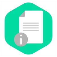 Document Information and info icon concept vector