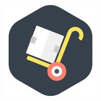 Trolley and cart icon concept vector
