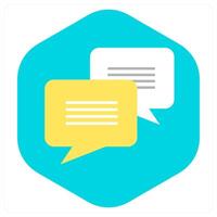 Message and chat icon concept vector