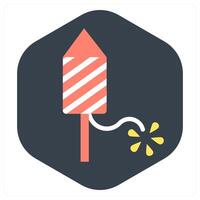 Fire Cracker and diwali icon concept vector