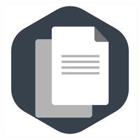 Duplicate Document and file icon concept vector