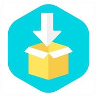 Parcel and deliver icon concept vector