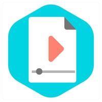 File and music file icon concept vector