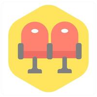 Chairs and seats icon concept vector