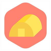Godown and warehouse icon concept vector