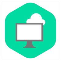 Computing and net icon concept vector