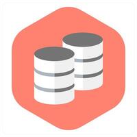 Server and storage icon concept vector