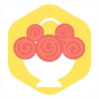 Ice Cream and eat icon concept vector