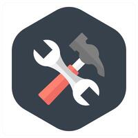 Repair Tools and toolkit icon concept vector
