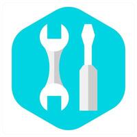 Repair Tools and toolkit icon concept vector