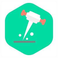 Road Drilling and icon concept vector