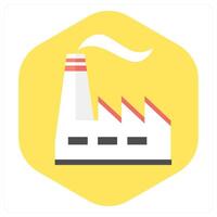 Factory and ecololgy icon concept vector