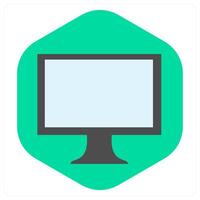 Computer and laptop icon concept vector