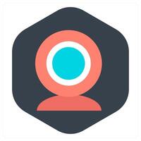 Web Camera and icon concept vector