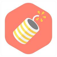 Cracker and diwali icon concept vector