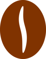 coffee bean icon with brown color png