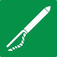 Green sign line thrower. Emergency line thrower. Device for throwing light ropes over long distances. Rescue operations, marine sphere, laying communication lines. Line throwing appliance. Iso 7010. vector