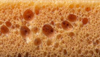 macro view of sponge porous rough surface showcasing intricate holes and texture photo