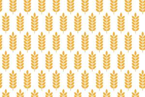 Wheat pattern on white background . Wheat background . Bakery wallpaper . illustration vector