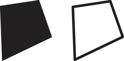 Kite icon set in two styles isolated on white background . illustration vector