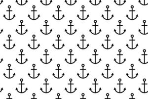 Anchor pattern on white background . Anchor background . illustration vector