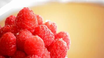 Raspberries loop gyrating video
