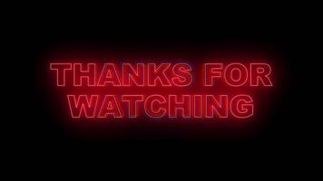 Thanks for watching Background. Glowing Color video