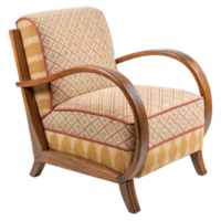 Cozy Retro Chair Isolated on Transparent Background png