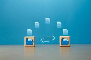 Send document files via the Internet, transfer data files between folders, backup data photo