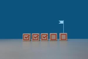 Check your progress towards the success flag photo