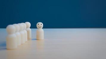 Smiling people with people. Positive thinking concept photo