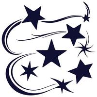 Beautiful Shooting Star Concept Art vector