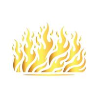 A fire logo with flames on a white background vector