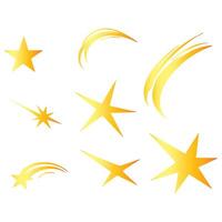 Shooting Star Artistic Design vector