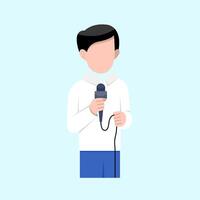Man Reporter Character vector