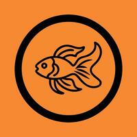 Goldfish icon illustration vector