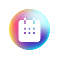 Digital Date Icon for Event Planning and Scheduling png