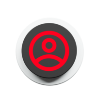 Stylized User Icon for Website Interface png