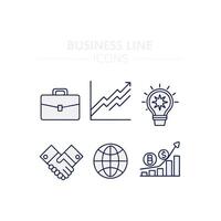 Business line icons set business line icons set business line icons set business line icons set business line icons vector