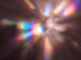 Blurred reflection for New Year or Christmas abstract background. photo