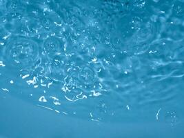 Blue water texture for nature movement background photo