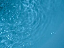 Blue water texture for nature movement background photo