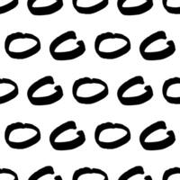Seamless pattern with sketch circles shape vector