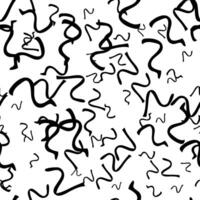Seamless pattern with sketch squiggle vector