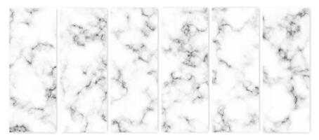 Set of marble texture background vector