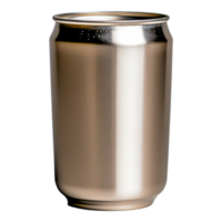 Shiny Metal Can with Smooth Surface and Reflective Finish png