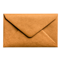 Brown Kraft Paper Envelope with Shadows png