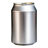 Plain Silver Can Perfect for Blank Beverage Packaging Mockups png