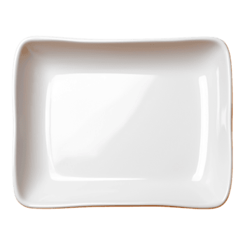 pianura bianca rettangolare piatto per elegante tavolo presentazione png