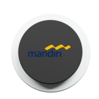 A button with the word mandri on it png